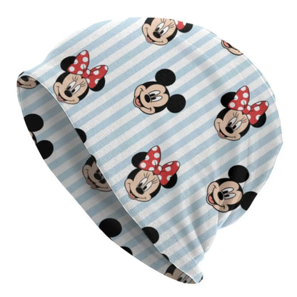 Disney Mickey Mouse Minnie Skullies Beanies Caps For Men Women Unisex Street Winter Warm Knitting Hat Adult Bonnet Hats