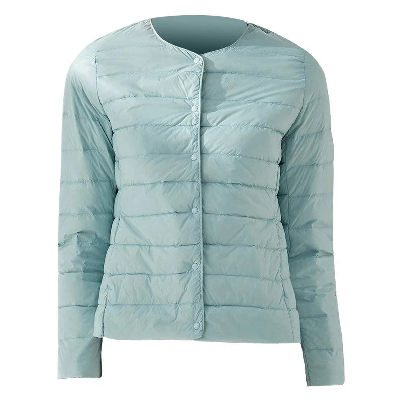Woman Ultra Light Down Jacket Portable Parka Matte Fabric Casual Duck Down Coat Warm Liner Lightweight Outwear Good Quality