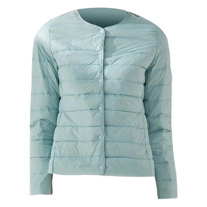 Woman Ultra Light Down Jacket Portable Parka Matte Fabric Casual Duck Down Coat Warm Liner Lightweight Outwear Good Quality