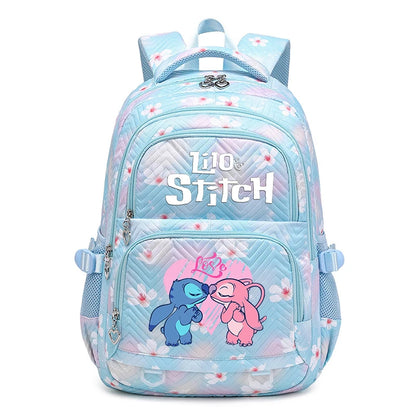 Lilo Stitch Waterproof Large Capacity Backpack for Women Girls Daypack Lightweight Schoolbag Casual Travel Knapsack