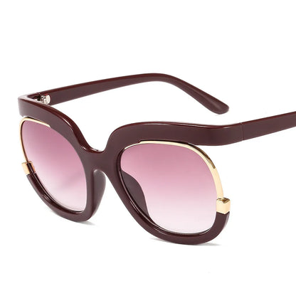 New Fashion Round Oversized Sunglasses For Women Men Retro Designer Ladies Sun Glasses Trending Product Shades UV400 Eyewea