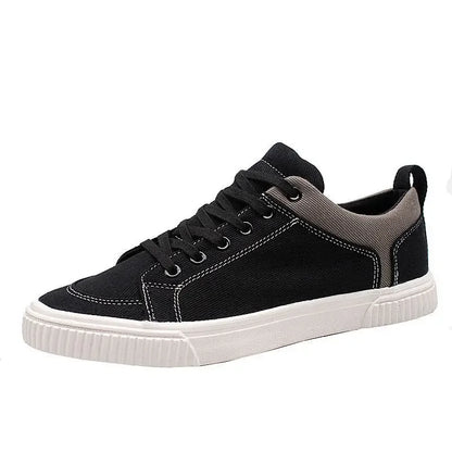 Men's Spring Canvas Shoes New Breathable Lace Up Casual Men's Versatile Flat Bottomed Cloth Shoes Anti Skateboard Shoes Tenis