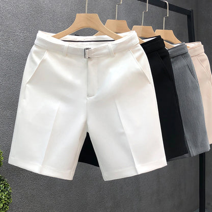Casual Slim Fit Herrenanzug Shorts Essentielle stilvolle Sommer Neu in Pant 2025 koreanischer Stil Luxus Personalizat Männliche kurze Hosen