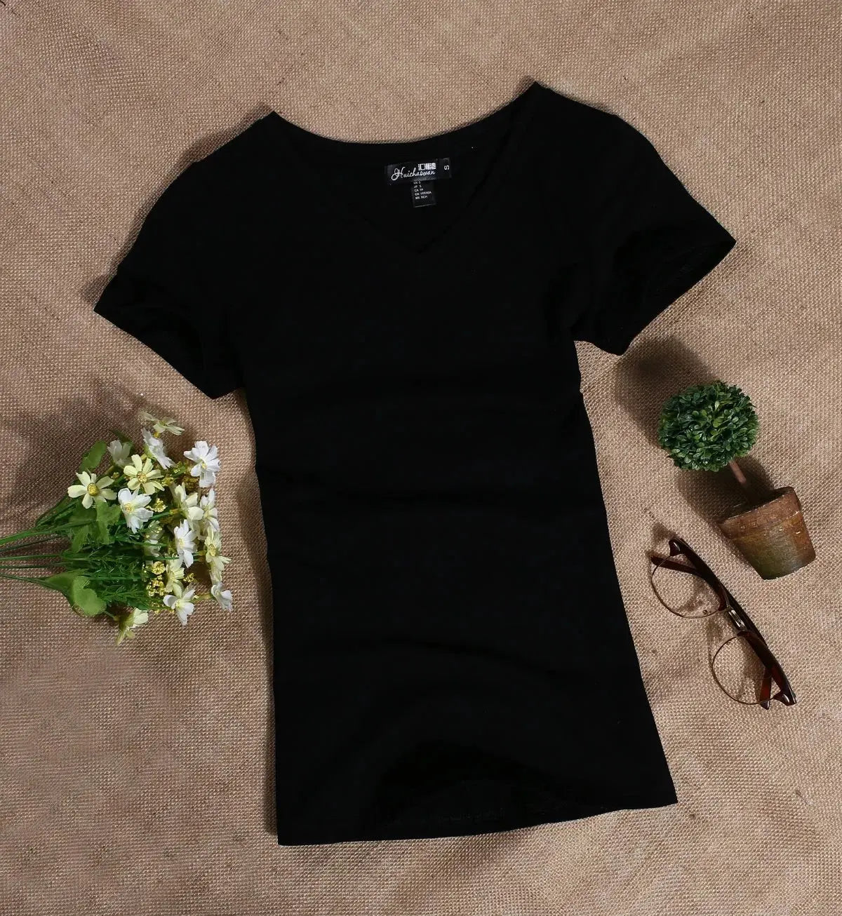 MRMT 2025 Frauen T-Shirt lässige Frauen Kurzärmel schlanker Farbfarb einfache reine Tees Damen T-Shirt für weibliche Frauen T-Shirts