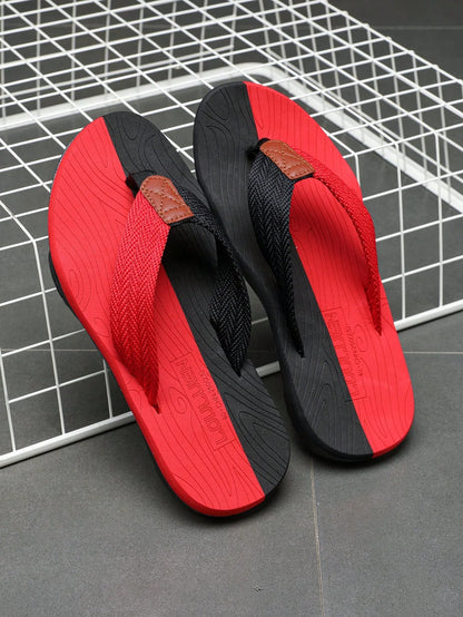 New men's sandals for indoor and outdoor comfort, versatile, non slip, casual wear, men's flip flops, men's beach shoes, sandals