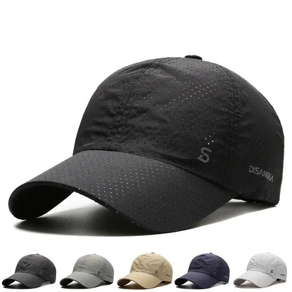 Original design løpende hette tynn rask tørkende pustende and tunge utendørs menns sol sommerfiske avisor baseball cap
