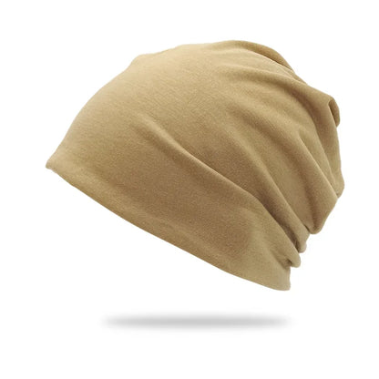 Cotton Slouchy Beanie Hip-Hop Soft Lightweight Running Beanie Adult Dwarf Hat Chemo Cap for Men Women Hip-Hop Sleep Cap Stretchy