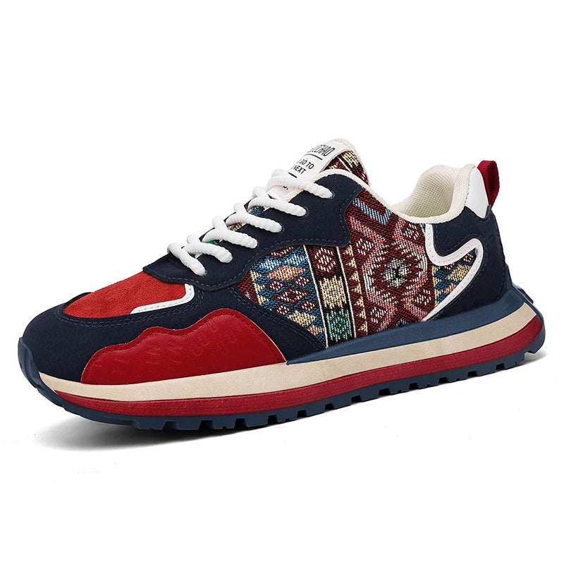 New large size men's shoes Fashion casual sports shoes men's platform sneakers Breathable mesh running shoes men loafers