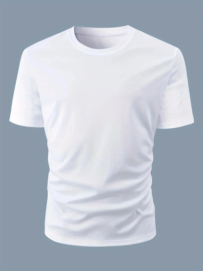 Letnie męskie litery kapitałowe Drukuj okrągły szyjka krótkoczestrwałe T-shirt TOP High Street Men and Women's Style
