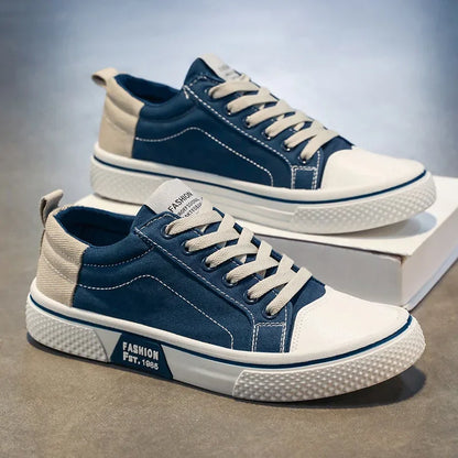 Mens Shoes 2025 New Mens Canvas Shoes Comfortable Plus Size 37-48 Skateboarding Shoes Wear Resistant Fashion Men Casual Sneakers