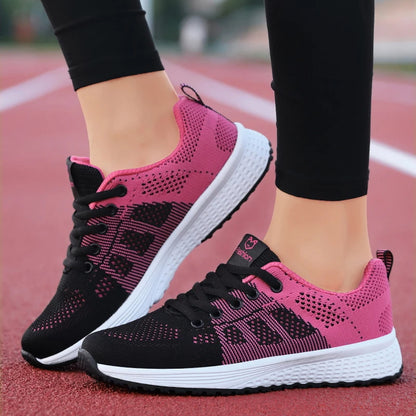 2024 Mujeres zapatos deportivos plataforma de moda zapatillas de zapatillas de primavera de invierno
