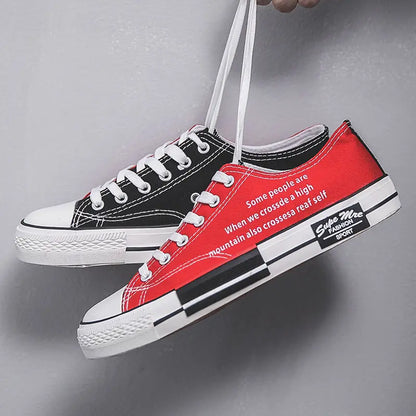 High Top Men's Sport Shoes Summer striga strigaskór hönnuður Tvíhliða espadrilles Vulcan Shoes Lúxus strigaskór