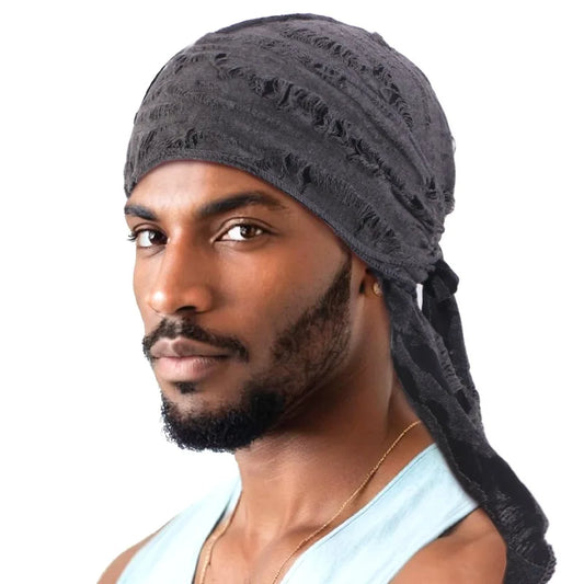 Long Tail Unisex Adult Jersey Doo Rag Durag Bandanas Cap Pirate Hat Turban Men Hip Hop Headband Biker Headwrap Women Headwear