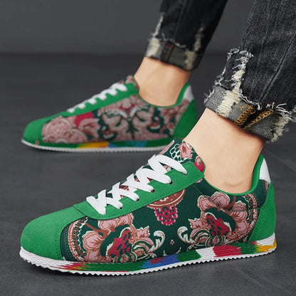 Luksuzni rumeni moški priložnostni superge modne tiskane oblikovalske čevlje za moške originalne lahke superge Man Zapatillas de Hombre