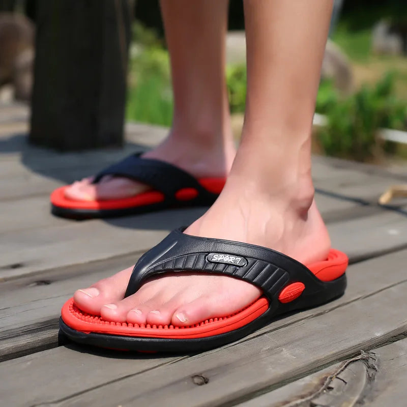 YZL Męskie klapki masaż granulki mężczyzn Kapcie wygodne sandały plażowe mężczyzn Sandałów Casual Buty Dom Flip Flip Buty łazienkowe