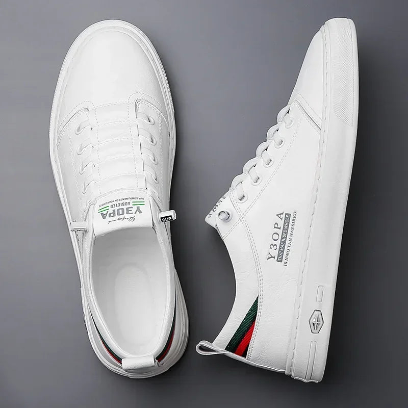 Men Leather Shoes Comfort Men's Casual Shoes Breathable All-match Sport Trendy Male Shoes Hard-Wearing Outdoor Walking Flats