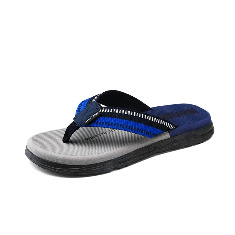 [Lang Yun] Summer Man Flips Flops Brepwant confortable Chaussures de plage confortables Slippées de maison pour hommes