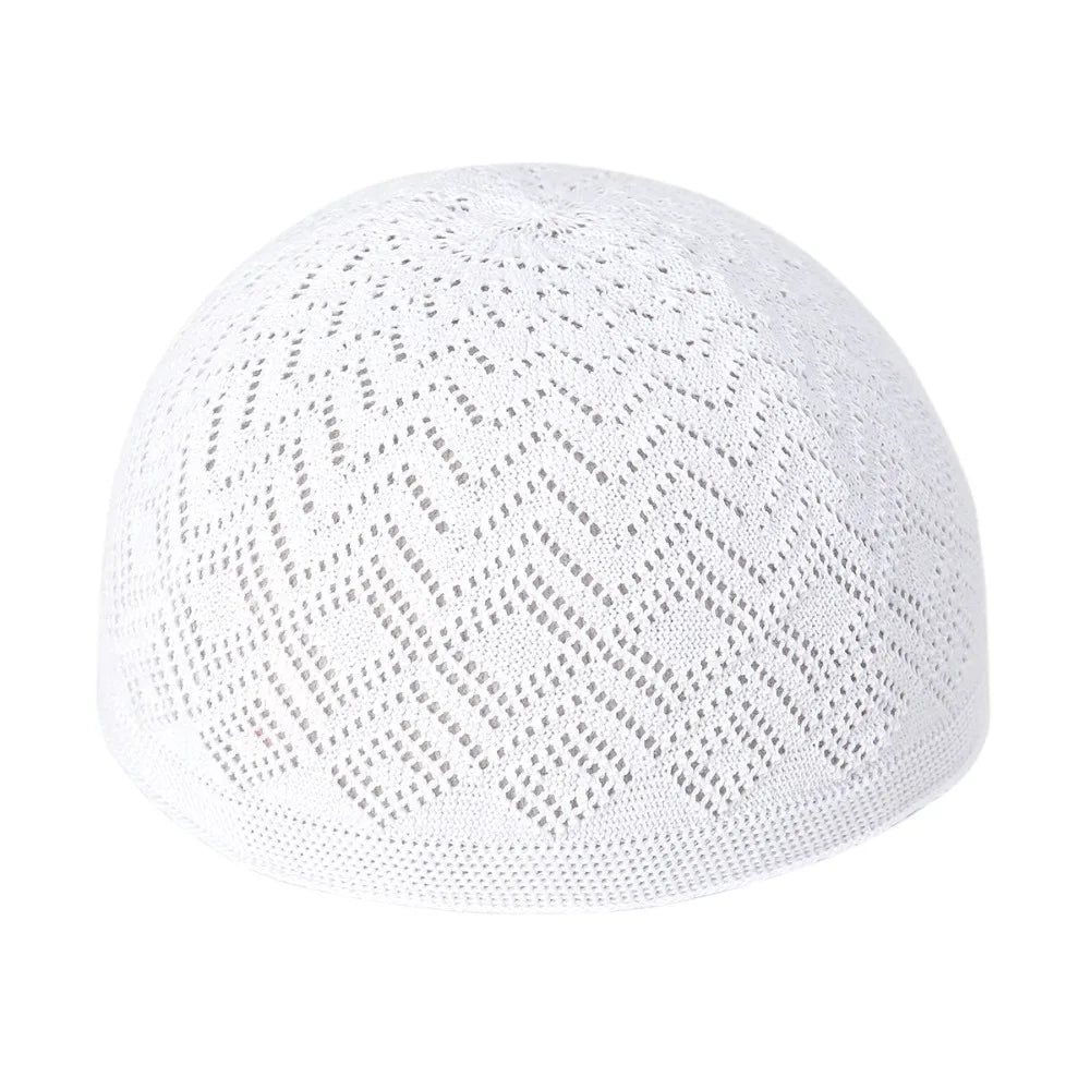 Muslimska män bön hattar unisex vinter varm stickad mössa mössa islam judiska indiska mössor musulman arabiska mäns kippah homme hatt
