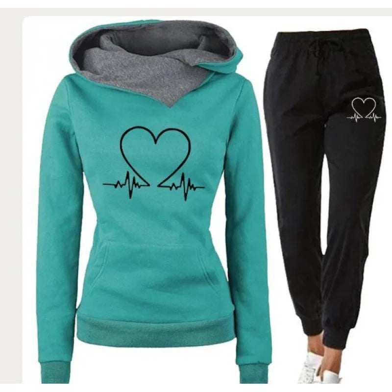 Ny ankomst vår Autumn Winter Casual Sportswear Set Printed Women's Hoodie Sweatshirt Trendy Outfit Hoodies Sweatshirts