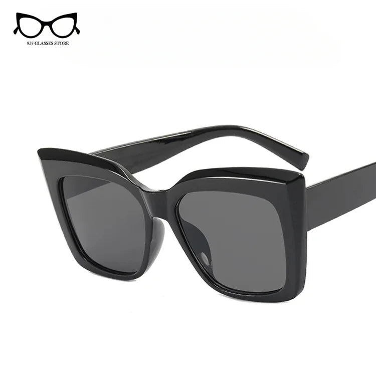 2024 New Vintage Fashion Women Shades Trending Men Gradient Sun Glasses Shades UV400 Glasses Oversized Cat Eye Sunglasses