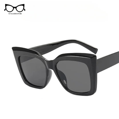 2024 New Vintage Fashion Women Shades Trending Men Gradient Sun Glasses Shades UV400 Glasses Oversized Cat Eye Sunglasses