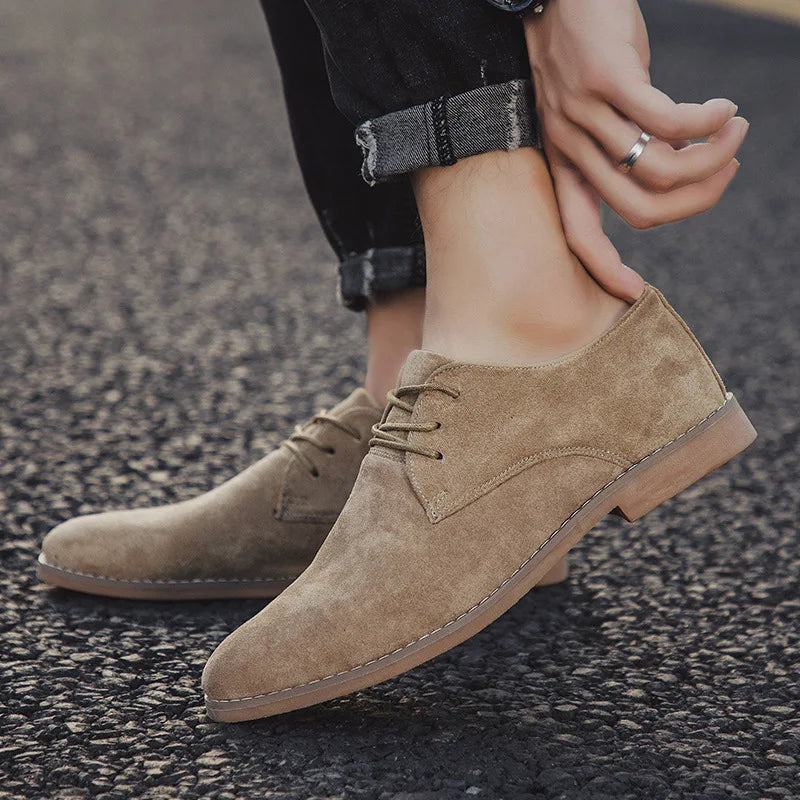Chaussures pour hommes England Trend Chaussures décontractées Suede mâle Oxford Mariage de mariage Dress Chaussures Chaussures Men Flats Zapatillas Hombre Plus taille Mn