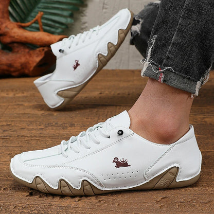 Uomo primaverile sneaker a basso taglio moca