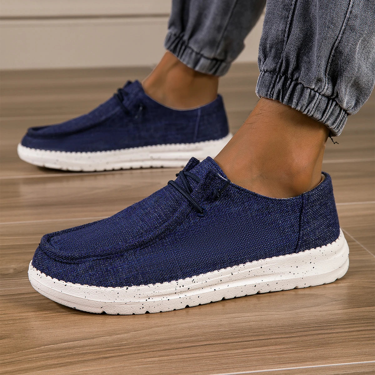 Scarpe da ragazzo uomo scarpe tela moca