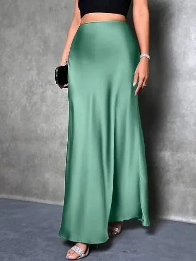 Nuevo estilo de moda europea y americana Velvet A- Falda de línea Línea Vestido largo para mujeres Otoño Invierno 2023 Diseño simple