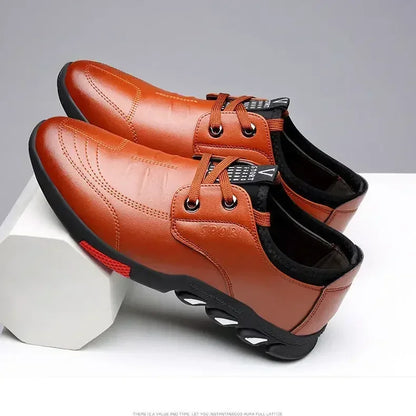 Chaussures en cuir décontractées pour hommes printemps 2025 Chaussures masculines confortables Silp sur les chaussures de travail Malus Softs sans glissement
