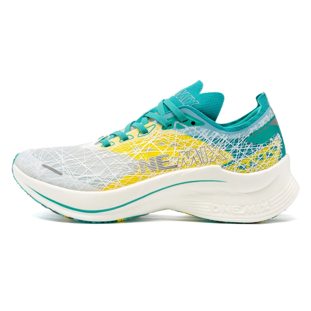 ONEMIX Marathon Carbon Plate Running Shoes Shock Absorption Ultra-light Sports Shoes Rebound Technology Outdoor Men Sneakers