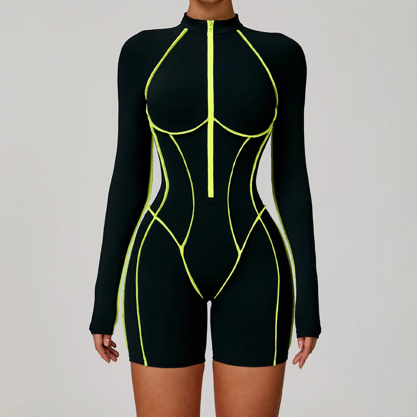 Gym Set Women Jumpsuit Training Yoga Suit Sportswear Women Long Sleeved Sports Fitness Rompers Female Push Up Workout Bodysuits