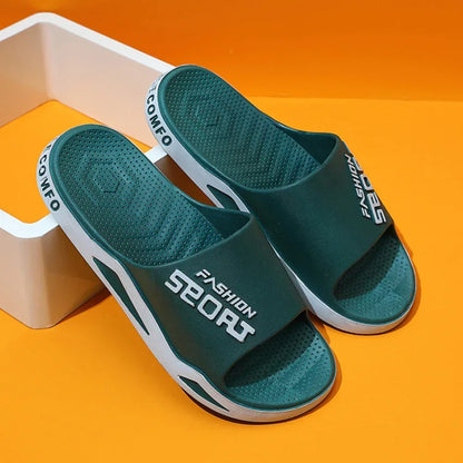 House Men Slippers Letter PVC FLIP FLIP SOFT SOL