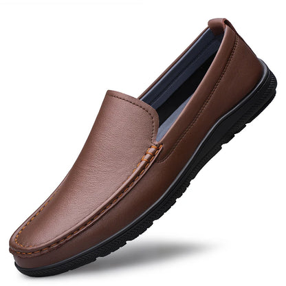 Wysokiej jakości wygodne nowa nowa warstwa na strzępy Business Casual skórzane buty modne mężczyźni oddychający miękki boks
