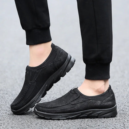 Mænd afslappede sko åndbare loafers sneakers mand komfortable blød sål mokkasiner designer håndlavet retro vandrende sko mænd sko