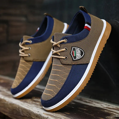 Light  Sneakers Shoes for Men Canvas Shoes Breathable Beef Tendon Bottom Casual Vulcanized Shoes Work Footwear Tenis Masculino