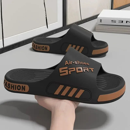 Nieuwe 2025 slippers voor mannen slipper dikke bodem super zachte herenschoen dragen buiten flip flop sandalen huis schoenen geurloze voeten