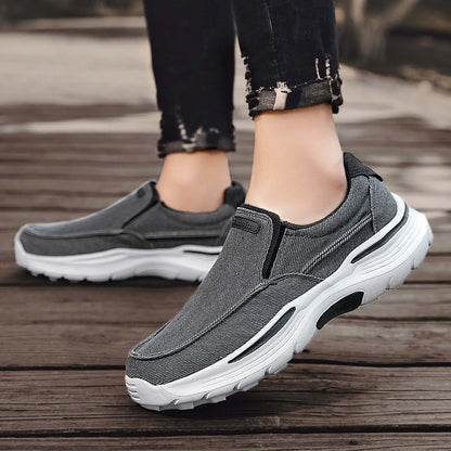 Mænds afslappede sko lærred åndbart loafers mænd 2024 ny mandlig komfortabel udendørs vandresko klassiske loafers mænd sneakers