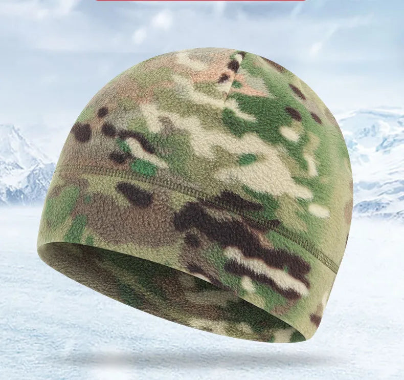 Stylish Outdoor Cap Camouflage Bonnet Hats Cycling Running Jogging Skiing Hat For Women Men Winter Warm Skullies Beanies Cap