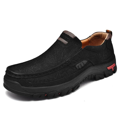 Pantofi pentru bărbați din piele autentici pentru bărbați de înaltă calitate, adidași, încălțăminte de agrement rezistentă la modă, pantofi pentru bărbați în aer liber, zapatos hombre