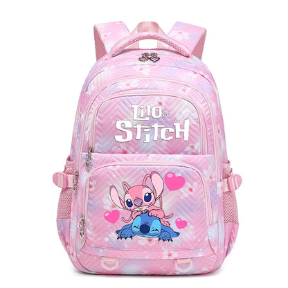 Lilo Stitch Waterproof Large Capacity Backpack for Women Girls Daypack Lightweight Schoolbag Casual Travel Knapsack