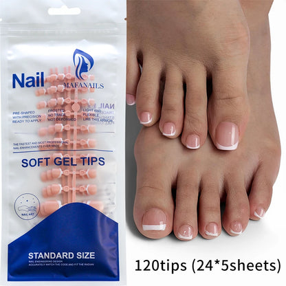 100Pcs Light Pink Press on Nails Short Medium Square Wearable Fake Nails Tips 10 sizes Full Cover False Nails Finger Decoration