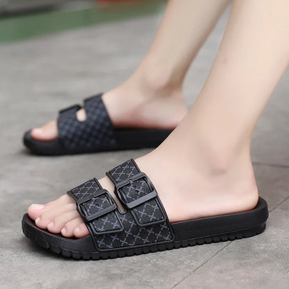 Moški pristni usnjeni sandali udobni moški sandal hišni copatci moški poletni čevlji prodajajo pristne moške spodrsljaje flip flop diapozitive