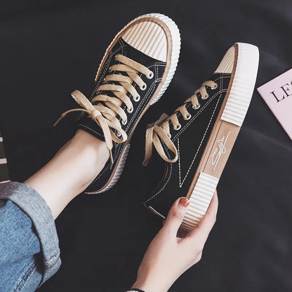 Kvinnor dukskor mode sneakers unisex ny avslappnad vulkanisera skor kvinna mode loafers hög kvalitet 3 gånger vulkanisering
