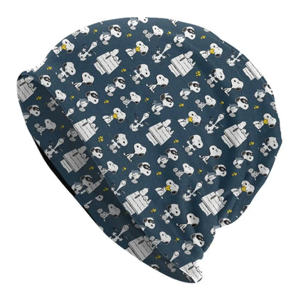 Custom The Peanuts Bonnet Hats Street Knitted Hat For Women Men Winter Warm S-Snoopys Skullies Beanies Caps