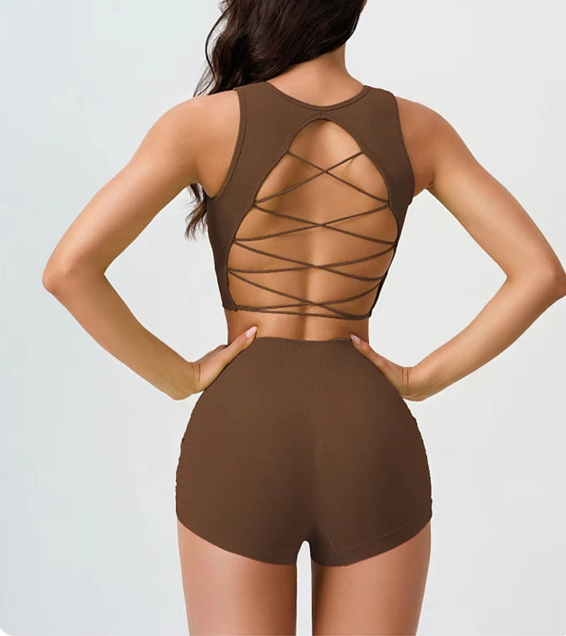 Seamless High Waist Leggings Set Tracksuit for Women Yoga Sets Sportswear Workout Set Sports Bra Gym Yoga Set Fitness Clothing
