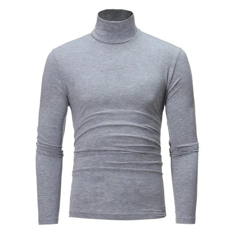Frühling dünne Männer Rollkragenpullover schwarze Pullover Kleidung für Männer Baumwolle Harajuku gestrickt