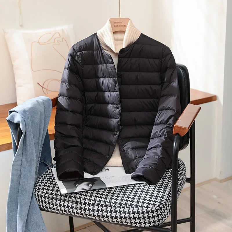 Plus size 2023 Nuova autunno inverno da donna calda Duck White Down Slim Down Slim Down Female Fashion Ultra leggero Paintoni da palla confezionabile