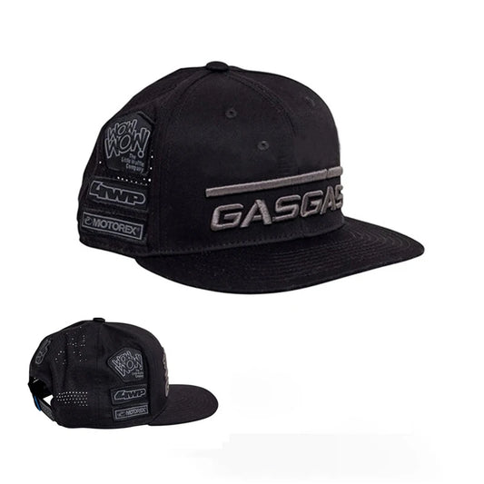 Creative Design Motorcycle Baseball Cap Snapback for Gasgas Logo Outdoor Mountain Bike Flat Tongue Racing Hat Unisex Car Gift
