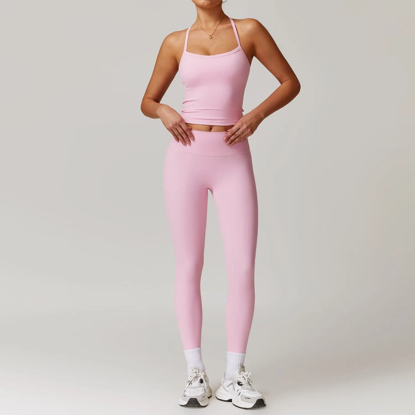 2 pezzi abbigliamento sportivo set da palestra abbigliamento da abbigliamento sport yoga si adatta donne set di fitness set trackuit sports reggiseno ginnase ginging